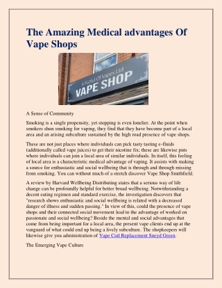 Get The Best Vape Shop in Smithfield.