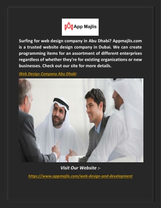 Web Design Company Abu Dhabi | Appmajlis.com