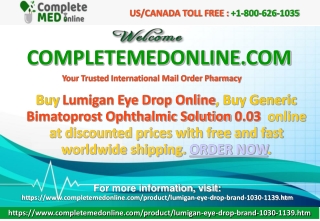 Buy Lumigan Eye Drop Online