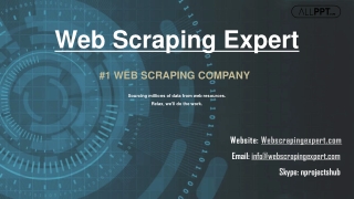 Web Scraping Expert - Services