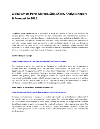 Global Smart Ports Market