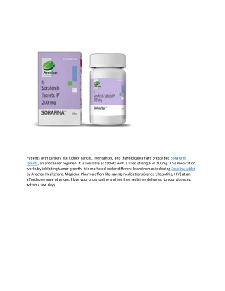Kidney Cancer Medicine