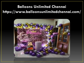 Birthday decoration in chennai