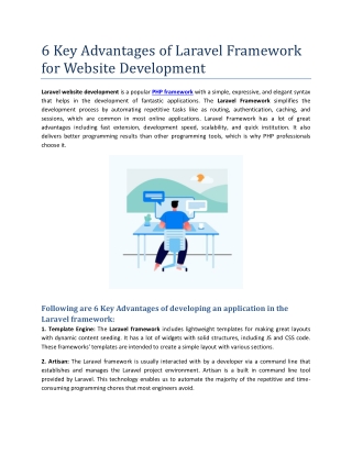 6 Key Advantages of Laravel Framework for Website Development