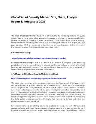 Global Smart Security Market