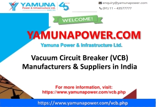 Vacuum Circuit Breaker(VCB) Manufacturers