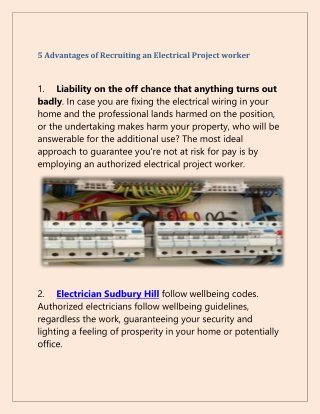 The best Electrician in Sudbury Hill