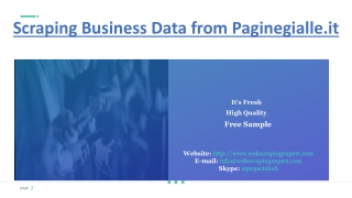 Scraping Business Data from Paginegialle.it