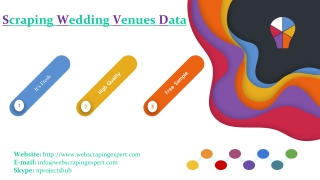 Scraping Wedding Venues Data