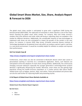 Global Smart Shoes Market