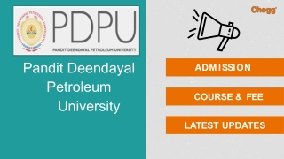 Pandit Deendayal Petroleum University — [PDPU], Gandhinagar