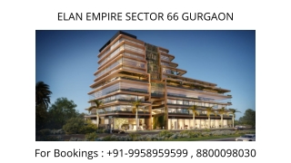 Elan Empire ground floor front facing shops, Elan Empire Front Facing Shops PLC,