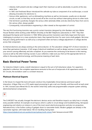 What Is The Standard Electrical?