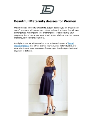 Beautiful Maternity dresses for Women