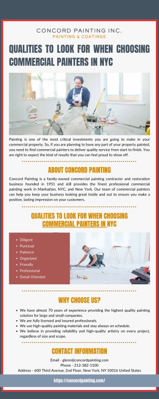 Qualities to Look for When Choosing Commercial Painters in NYC