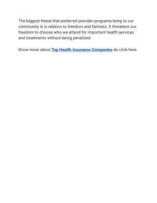 Top Health Insurance Companies