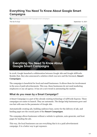 thegotoguy.co-Everything You Need To Know About Google Smart Campaigns