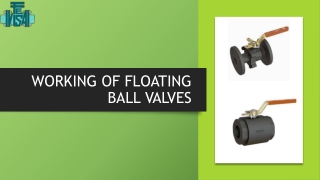 Working of floating ball valves