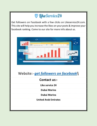 Get Followers On Facebook | Likeservice24.com
