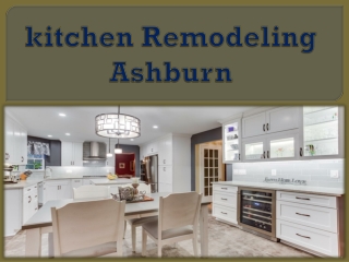 kitchen Remodeling Ashburn