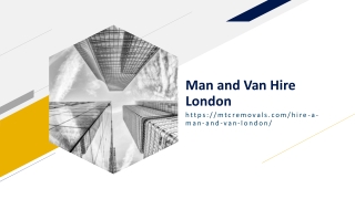 Man and Van Hire London