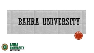 Presents the Finest Bachelor of Physiotherapy Courses - Bahra University