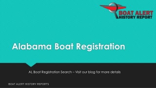 Alabama Boat Registration