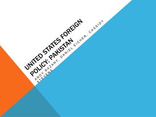 United States Foreign Policy: Pakistan