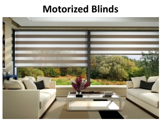 Motorized Blinds