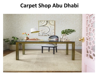 Carpet Shop Abu Dhabi