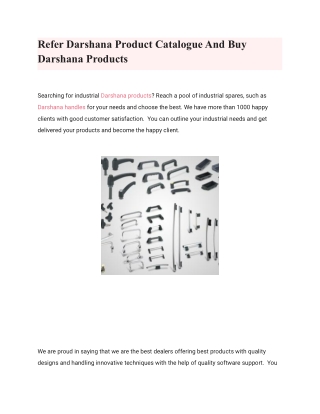 Refer Darshana Product Catalogue And Buy Darshana Products (1)