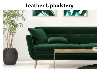 Leather Upholstery