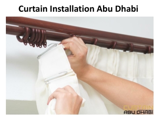 Curtain Installation Abu Dhabi