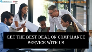 Get The Best Deal on Compliance Service With US