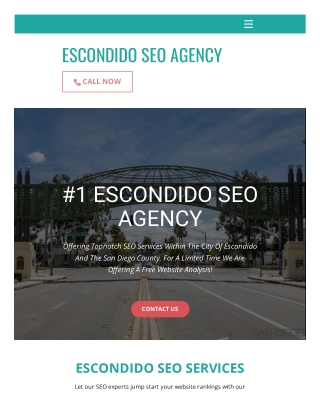 Escondido SEO Agency - Best SEO Services In San Diego County