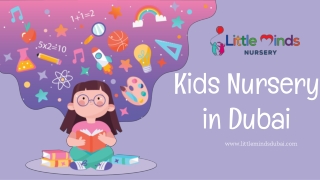 Kids Nursery in Dubai