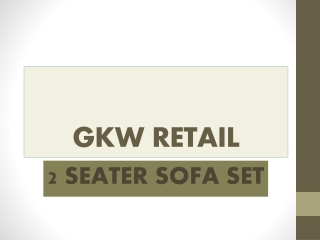 Two Seater Sofa Set