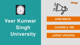 Veer Kunwar Singh University - [VKSU], Arrah