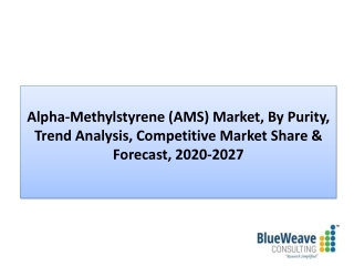 Alpha-methylstyrene (AMS) Market