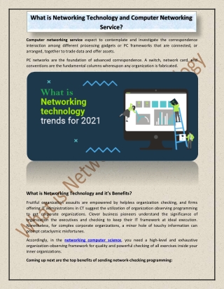 What is Networking Technology and Computer Networking Service?