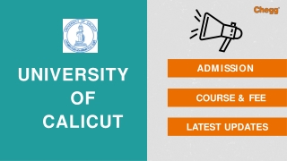 University of Calicut - [UOC], Malappuram