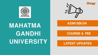 Mahatma Gandhi University - [MGCUB], Kottayam