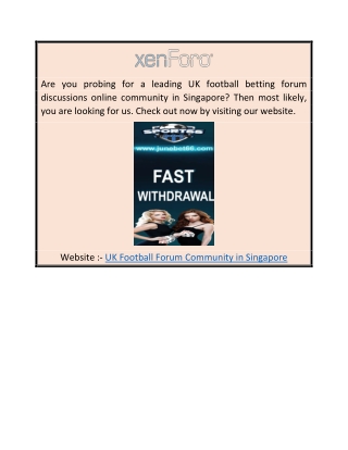 UK Football Forum Community in Singapore  Ab88forum.com