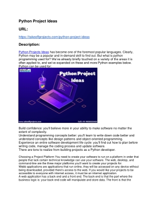 Python Project Ideas-converted