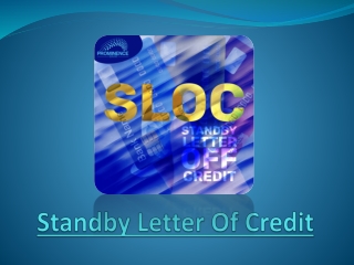 What Is A Standby Letter Of Credit