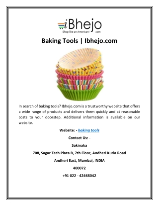 Baking Tools | Ibhejo.com