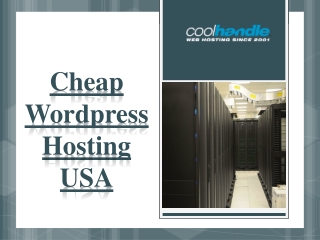 Cheap Wordpress Hosting USA