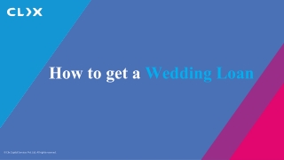 How to get a wedding loan