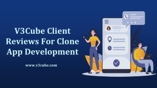 V3Cube Client Reviews For Clone App Development