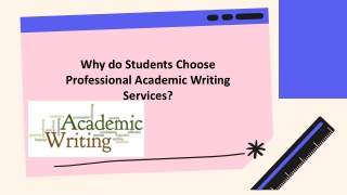 Why do Students Choose Professional Academic Writing Help